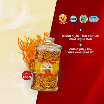 Đông Trùng Hạ Thảo Sấy Thăng Hoa Thiên Ân - Hũ 100g