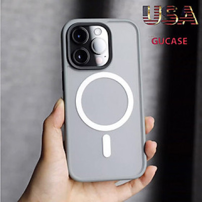 Ốp lưng nhám chống vân tay cho iPhone 15 Pro Max / 15pro, ốp chống sốc Likgus có sạc nam châm từ tính – hàng chính hãng