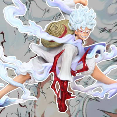 Mô Hình Luffy Gear 5 Dáng Ngầu 16Cm Mô hình One Piece Cao Cấp, Figure Mô Hình Anmie One Piece Luffy Vua Hải Tặc