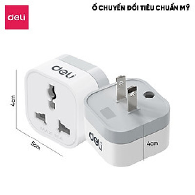 Phích Cắm Chuyển Đổi 3 Chân Sang 2 Chân, Ổ Cắm Tiêu Chuẩn Châu ÂU, Mỹ, Anh Dùng Đa Quốc Gia Du Lịch