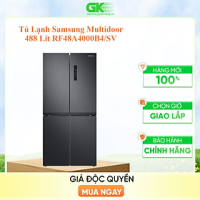 Tủ lạnh Samsung Inverter 488 lít RF48A4000B4/SV - Hàng chính hãng (chỉ giao HCM)
