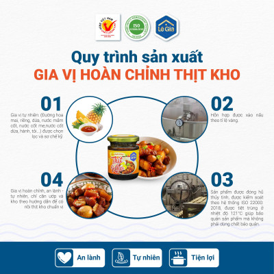 Gia vị hoàn chỉnh- Thịt kho Lê Gia