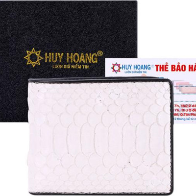 Ví Nam Da Trăn Huy Hoàng HT2308 (12.5 x 10 cm) - Trắng