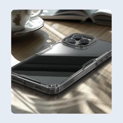 Ốp lưng dành cho iPhone 16 Pro Max, iPhone 16 Pro, iPhone 16 Plus, iPhone 16 hiệu NILLKIN Nature TPU Pro trong suốt chống sốc cao cấp - Hàng chính hãng.