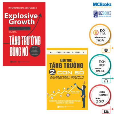 Sách - Tăng Trưởng Bùng Nổ + Liên Tục Tăng Trưởng 2 Con Số - Combo 2 Cuốn - MCBooks