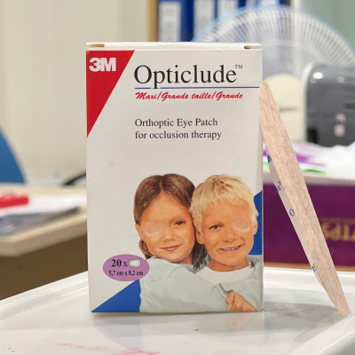 Hộp 20 miếng dán mắt 3M 1539 hỗ trợ nhược thị cho trẻ trên 4 tuổi - cỡ lớn | Sản xuất tại Ba Lan