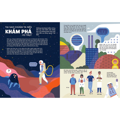 Nghề phi hành gia và những công việc khám phá vũ trụ khác ( Sách tặng kèm Tiker)