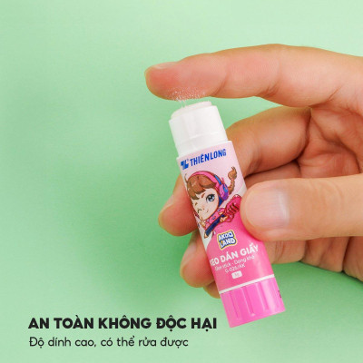 Keo Khô Dán Giấy - Nhân Vật Akooland Thế Giới Học Cụ Thần Kỳ - Thiên Long G-026/AK - Màu Vàng
