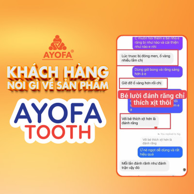 Xịt Chống Sâu Răng Cho Bé và Thơm Miệng Người Lớn AYOFA TOOTH 50ml