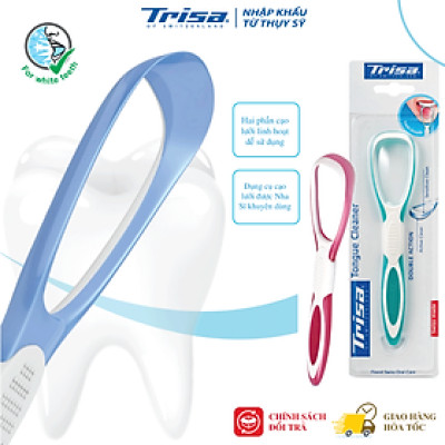 Dụng Cụ Cạo Lưỡi Người Lớn Sản Xuất Tại Thụy Sĩ Trisa Double Action