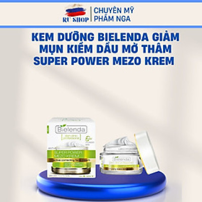 Kem dưỡng Bielenda Xanh lá dưỡng ẩm trẻ hóa da, cho da dầu nhờn mụn, hỗn hợp