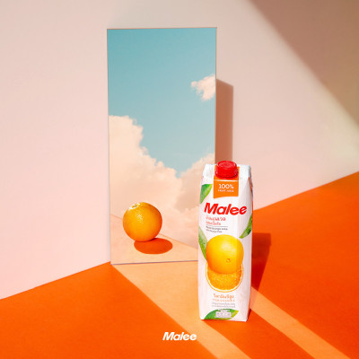 Nước Ép Quýt Với Tép Cam Malee 1L - Nhập Khẩu Thái Lan | Malee 100% Mandarin Orange Juice with Orange Pulp 1L