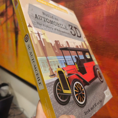 Sách - Build an Automobile by Valentina Manuzzato - Book and 3D Model in English - Lắp ghép mô hình Ô tô tiếng Anh