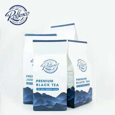 Combo 4 Trà Xanh Lài Và Đen ROFFESCO PREMIUM JASMINE & BLACK TEA 100% Hương Thơm Thuần Khiết