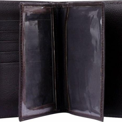 Ví Passport Huy Hoàng da cá sấu màu nâu đất HT9205