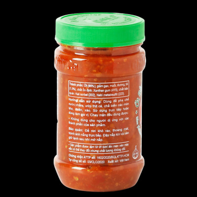 Ớt Bằm Chilica Có Tỏi 212g