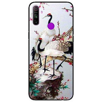 Ốp lưng dành cho Realme C3 mẫu Hạc Anh Đào