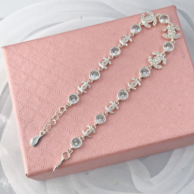 Vòng Tay  Lắc Tay Nữ Bạc 925 Chữ X Đính Đá Nhân Tạo BẠC HIỂU MINH LTU556