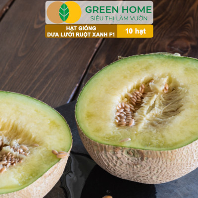 Hạt Giống Dưa Lưới Ruột Xanh Lai F1 Greenhome, Gói 10 Hạt, Dễ Trồng Quanh Năm, Nảy Mầm Cao, T28