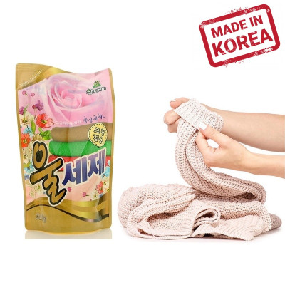 Combo 03 túi nước giặt vải len, vải dạ, nỉ Sandokkaebi 500g