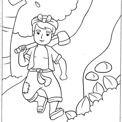 Tô Màu Bé Yêu Cổ Tích 8 - Sự Tích Chú Cuội