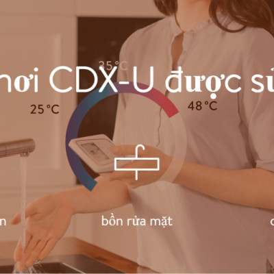 Máy Làm Nước Nóng Tức Thì CLAGE E-compact CDX-U, Chống Giật, Điều Khiển Thông Minh Làm Nước Nóng Trực Tiếp - Hàng Chính Hãng