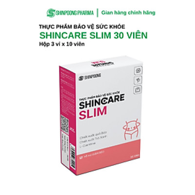 [Hộp 30 Viên] Viên uống Shincare Slim - Hỗ trợ giảm hấp thu chất béo, kiểm soát cân nặng, thon dáng - SHINPOONG PHARMA