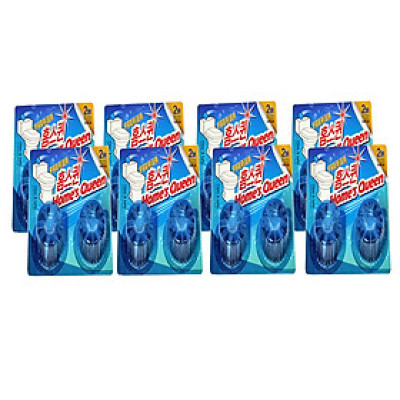 Bộ 8 Vỉ (16 Viên) Vệ Sinh Khử Mùi Bồn Cầu Homes Queen Hàn Quốc (2 viên/vỉ x 40 g/viên). Hàng cao cấp chính hãng - 1 viên sử dụng được tới 1 tháng rưỡi