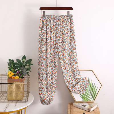 Quần dài nữ bo gấu chất liệu vải lanh thoải mái, thoáng mát, nhiều họa tiết, freesize từ 45 đến 75 kg