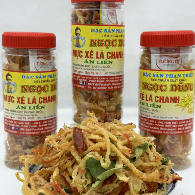 Đặc sản Phan Thiết - Mực Xé Lá Chanh 100 Gram Đã Chế Biến Ăn Liền Ngon Ơi Là Ngon. Hạn Sử Dụng 12 Tháng Kể Từ Ngày Đặt Hàng - OCOP 4 Sao