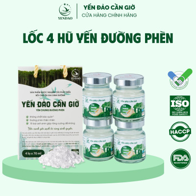 Yến Đảo - Hũ Yến Chưng Đường Phèn Bổ Dưỡng Hỗ Trợ Sức Khỏe Mọi Độ Tuổi Quà Tặng Cao Cấp 6 Lọ 70ml