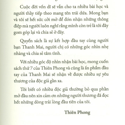 SỐNG NHƯ TRÁI DỨA