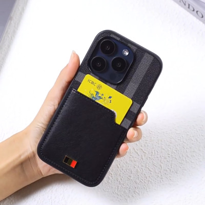 Ốp lưng dành cho iPhone 12 Pro Max, iPhone 12 Pro, iPhone 12, hiệu Mentor VII Pocard da chống sốc, có ngăn cài thẻ, cao cấp - Hàng chính hãng 