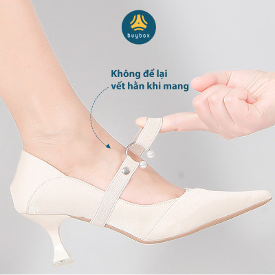 Quai giày thun đan hồi, bản to phối khoen, thiết kế chắc chắn, chống tuột gót giày, dùng cho nữ - buybox - BBPK218