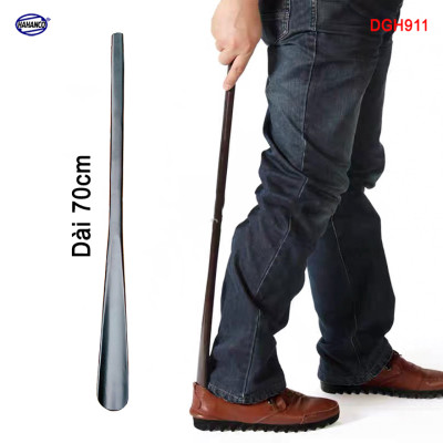 Đón gót giày dài 55cm gỗ Chiu Liu nguyên khối sơn mài VIP - DGH910 - Đón giày mọi tư thế cho Nam & Nữ