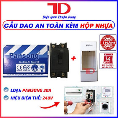 Cầu dao an toàn 20A, át PANSONG và át Pana sonic, CB tự động, Aptomat, Át 20A, hàng chính hãng - Điện Lạnh Thuận Dung