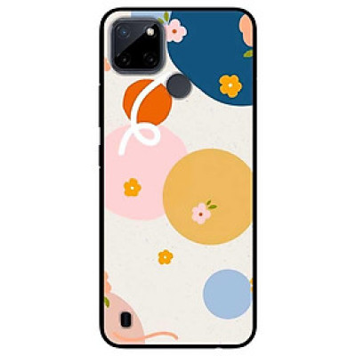 Ốp lưng dành cho Realme C21Y - Realme C25Y mẫu Hoa Vòng Tròn