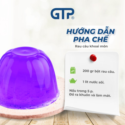 Bột Rau Câu (Jelly) hương Khoai môn(200g/gói), Bột rau câu (Jelly) giòn dẻo