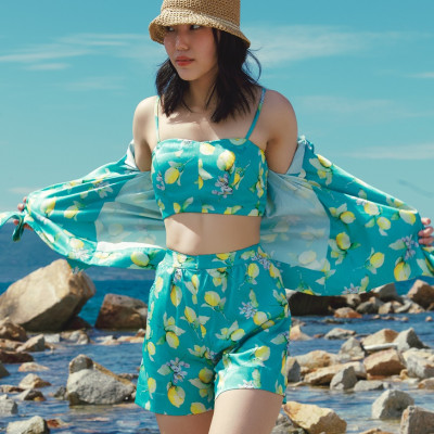 Quần Shorts Lụa Hạ Viên PAN236 thời trang thiết kế Hity