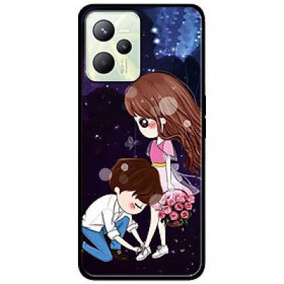 Ốp lưng dành cho Realme C35 - Realme Narzo 50A Prime mẫu Cô Gái Cầm Hoa Anime
