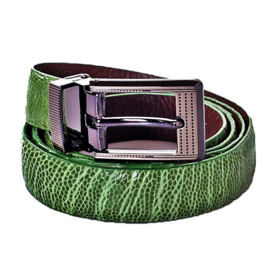 Thắt lưng nữ da đà điểu Huy Hoàng màu xanh lá cây HC5404