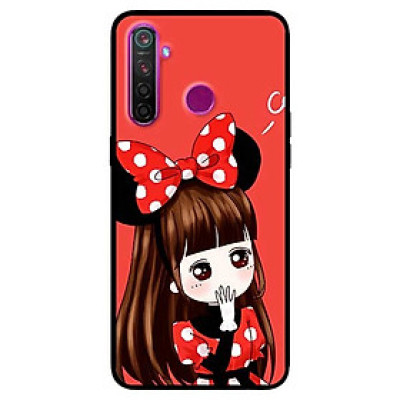 Ốp lưng dành cho Realme 6i mẫu Cô Gái Đầm Chấm Bi
