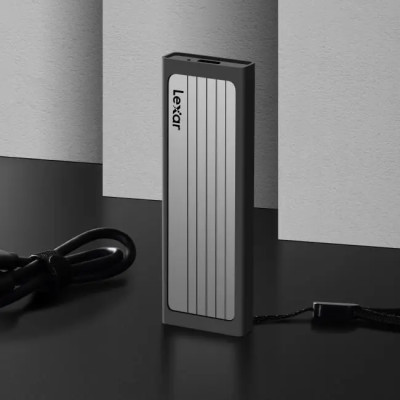 Box SSD di động Lexar E6 LPAE06N-RNBNG M.2 PCIe NMVe | Cổng giao tiếp USB-C | Bảo Hành 12 Tháng - Hàng Chính Hãng