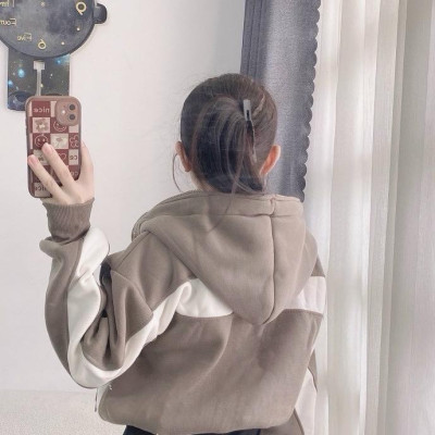 [LZ] Áo khoác chống nắng nữ lửng nỉ dệt xk dày túi khoá phối màu có nón nhiều màu lựa chọn siêu hot-A2171