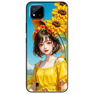 Ốp lưng cho Oppo Realme 10 - C11 2021 - C65 4G - C67 - C20 - Poco X6 5G - Cô Gái Áo Vàng Hoa HD - Hàng Chính Hãng