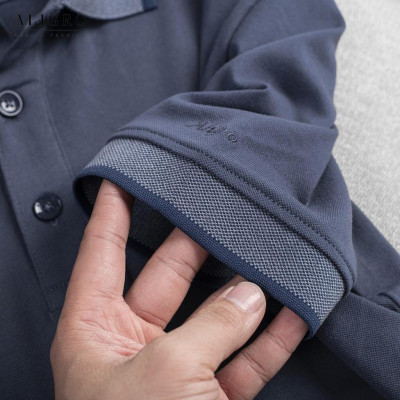 Áo Polo nam cộc tay màu xám ALGPLO28