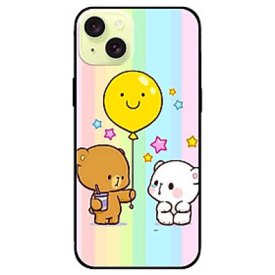 Ốp lưng dành cho Iphone 15 - Iphone 15 Plus - Iphone 15 Pro - Iphone 15 Pro Max - Gấu Bong Bóng - Hàng Chính Hãng