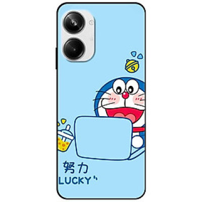 Ốp lưng cho Realme 9i - Realme 10 - C11 2021 - C65 4G - C67 - C20 - Poco X6 5G - Mèo Lucky - Hàng Chính Hãng