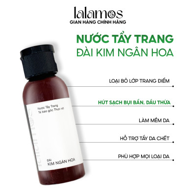 Nước Tẩy Trang Lalamos Đài Kim Ngân Hoa Sạch Sâu Mini Size - 50ml