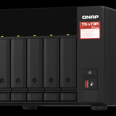 Thiết bị lưu trữ Nas QNAP, Model: TS-673A-8G - Hàng chính hãng